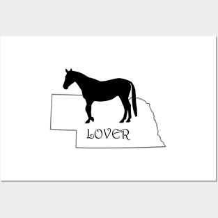 Nebraska Horse Lover Gift Posters and Art